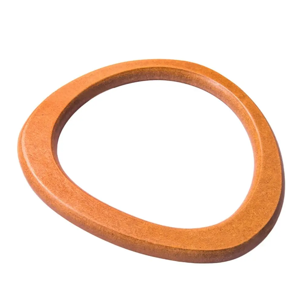 14.5cm D-shaped Wooden Bag Handle Ring Handbag Handles Replacement DIY Handmade Purse Luggage Handcrafted Accessories