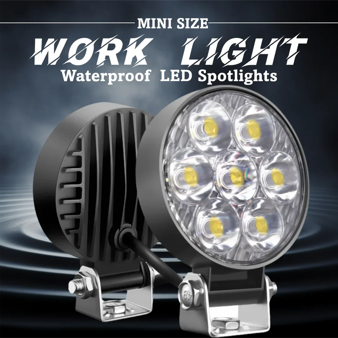

2/4PCS Mini LED Work Light Bright Lighting for Truck Pickup Tractor Van as Fog Lamp Reverse Light Roof Lamp Off-Road Accessories
