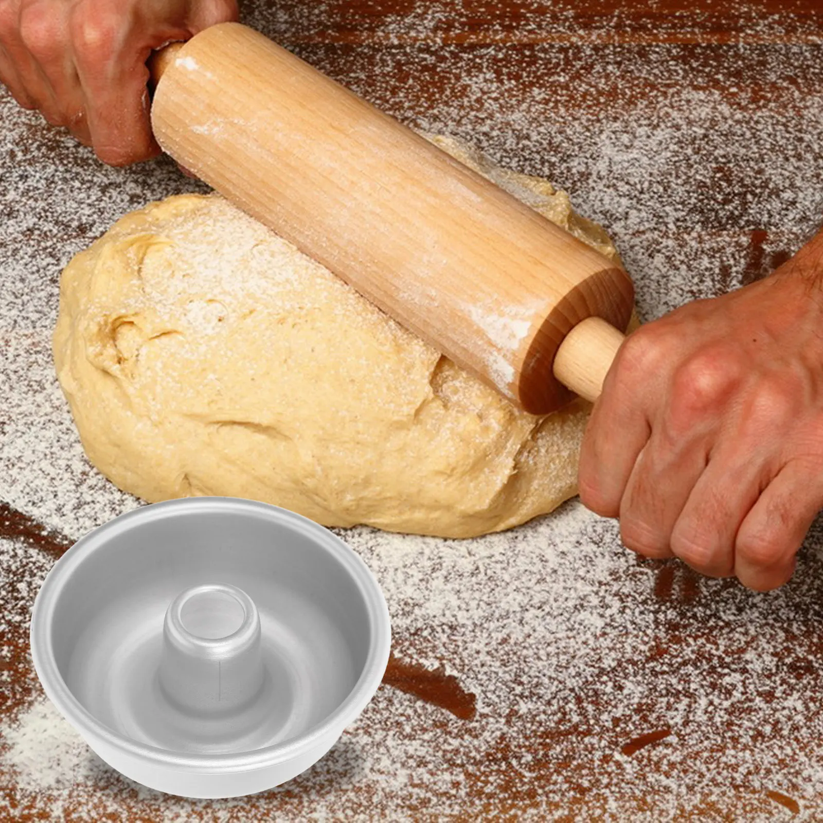 Aluminium Alloy Doughnut Making Mold Smooth Round DIY Baking Doughnut Maker Cake Mold Baking Supplies Donut