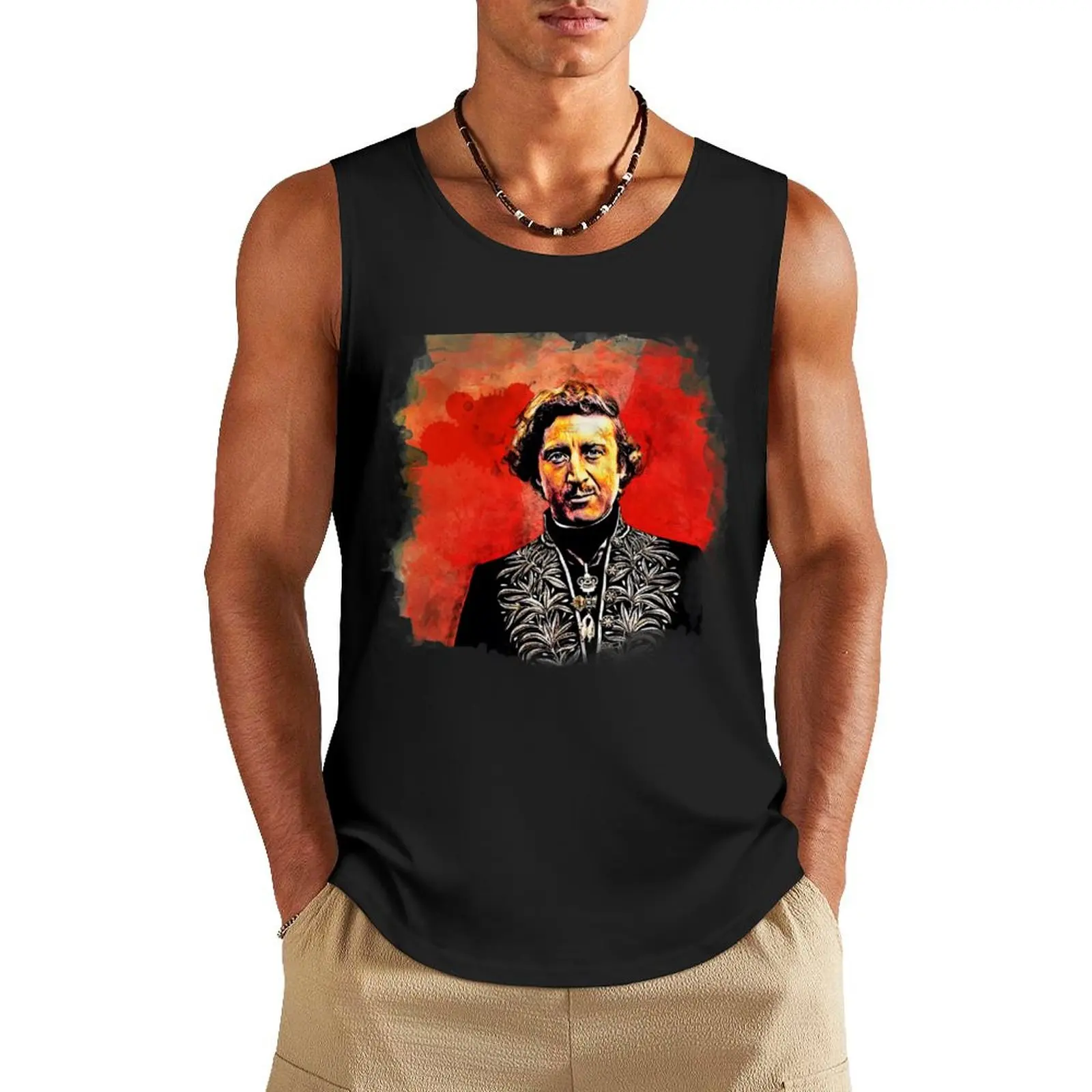 

Portrait of a Young Frankenstein Tank Top Man summer clothes Men's vest T-shirt for fitness sleeveless jackets