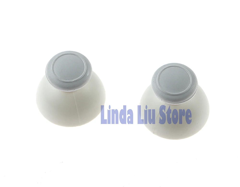 2pcs/lot Replacement White Black Thumbstick Joysticks Cap Shell Mushroom Caps for Nintendo Wii Game Controller