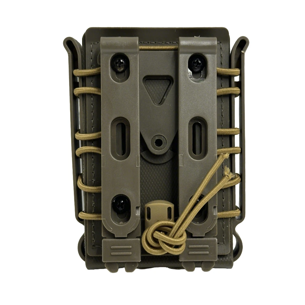 Tactical Magazine Pouch Molle for Ar15 M4 5.56 7.62 9mm Scorpion Fast Mag Quick Release Mag TPR Holster Adjustable Case Box - view 3