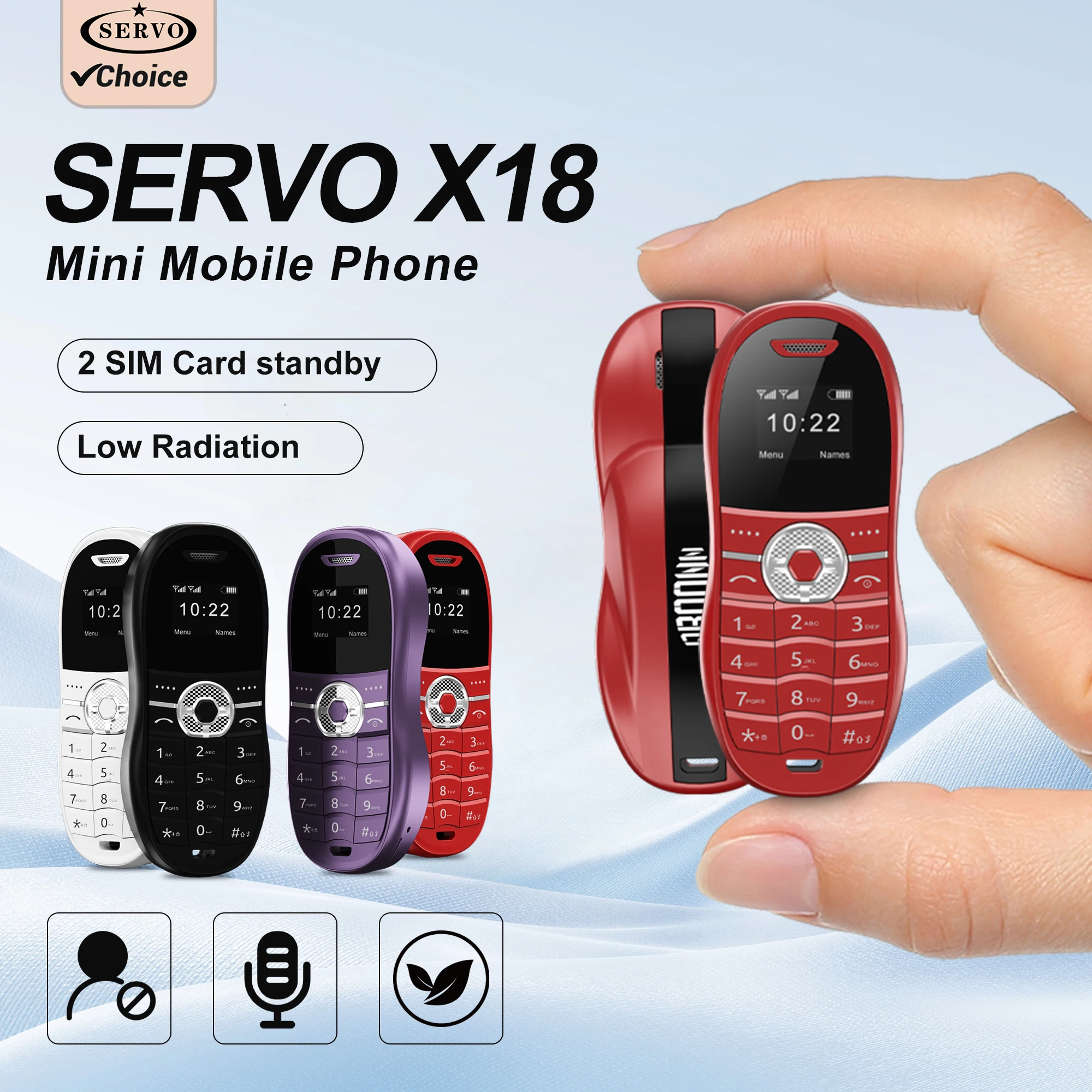 SERVO Mini Car Shaped Mobile Phone 0.66