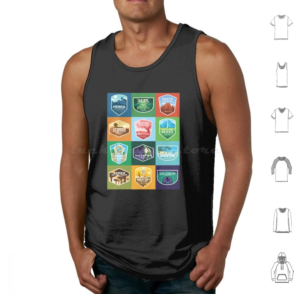 Hyrule National Parks Complete Collection Tank Tops Vest Sleeveless Legend Of National Parks Hyrule National Parks National