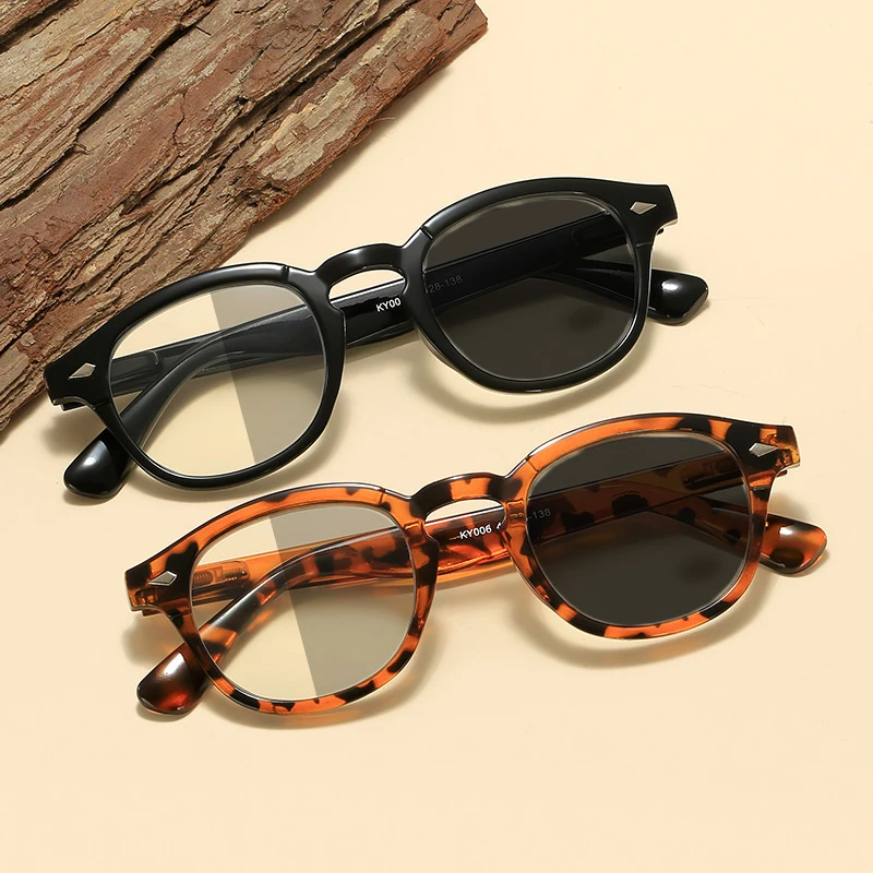 

Women Men Vintage Photochromic Glasses Retro Fashion Color Changing Optical Spectacle Eyeglasses New Anti-UV Sunglasses