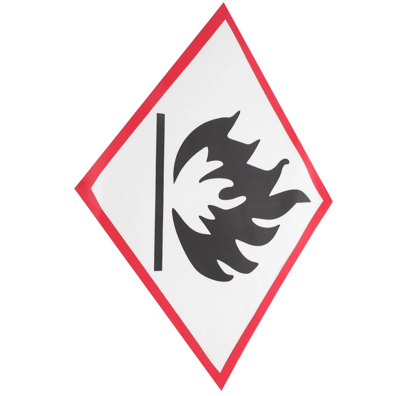 Reflective Warning Sign Sticker High Visibility Safety Caution Hazard Warning Sticker for Indoor Outdoor Use