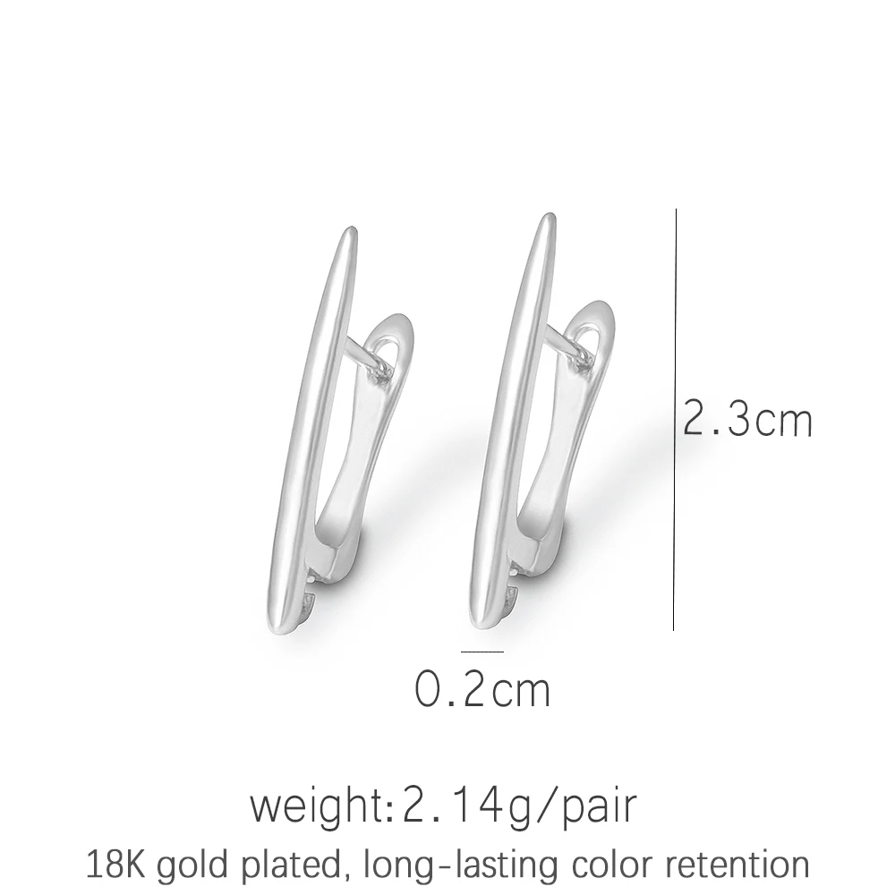 1 Pair 18K Gold/ Rhodium Plated Anti-Allergy Earring Hooks For DIY Women's Earring Making Supplies Jewelry Earring fixtures