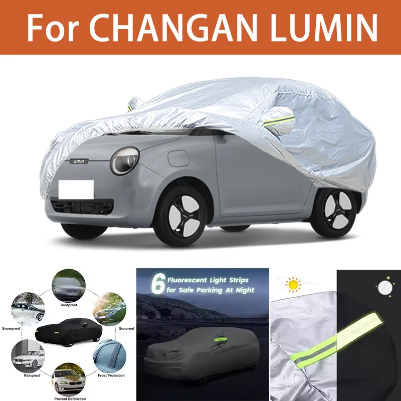 

For CHANGAN LUMIN Car Cover Outdoor Protection Covers Snow Sunshade Waterproof Dustproof Exterior UV Car Accessories
