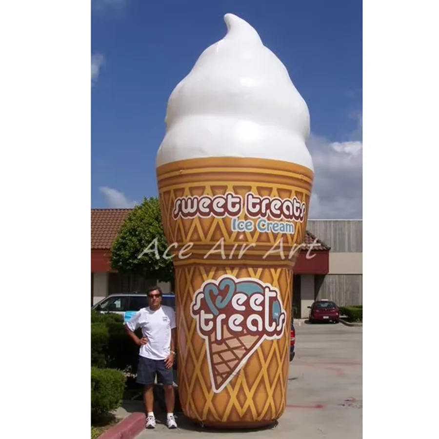 

Customized 4m High Inflatable Ice Cream Model for Advertising and Sale