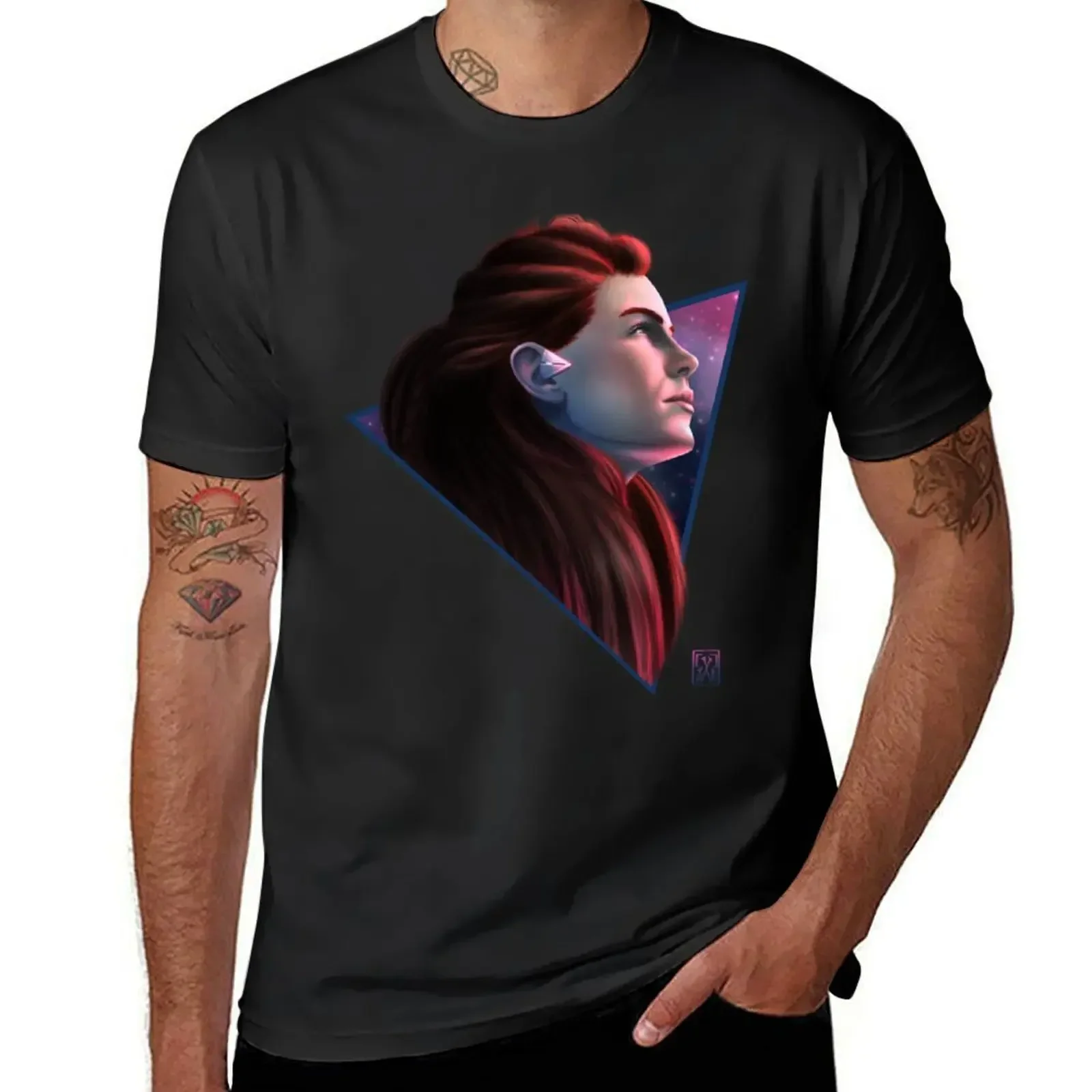 Horizon Zero Dawn T-Shirt cute clothes plus sizes graphics graphic t shirts heavyweight t shirts for men