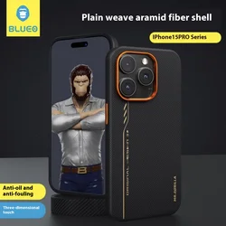 Blueo 600D aramid fiber anti fingerprint, anti oil stains, and anti drop new phone case for iPhone 15pro/16pro