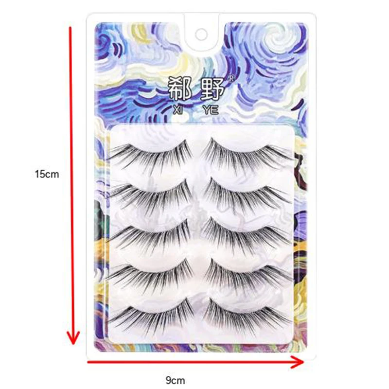 Little Devil False Eyelashes Natural Whole Fairy Hair Transparent Stem Comic Eyelashes False Eyelashes Mother Feel