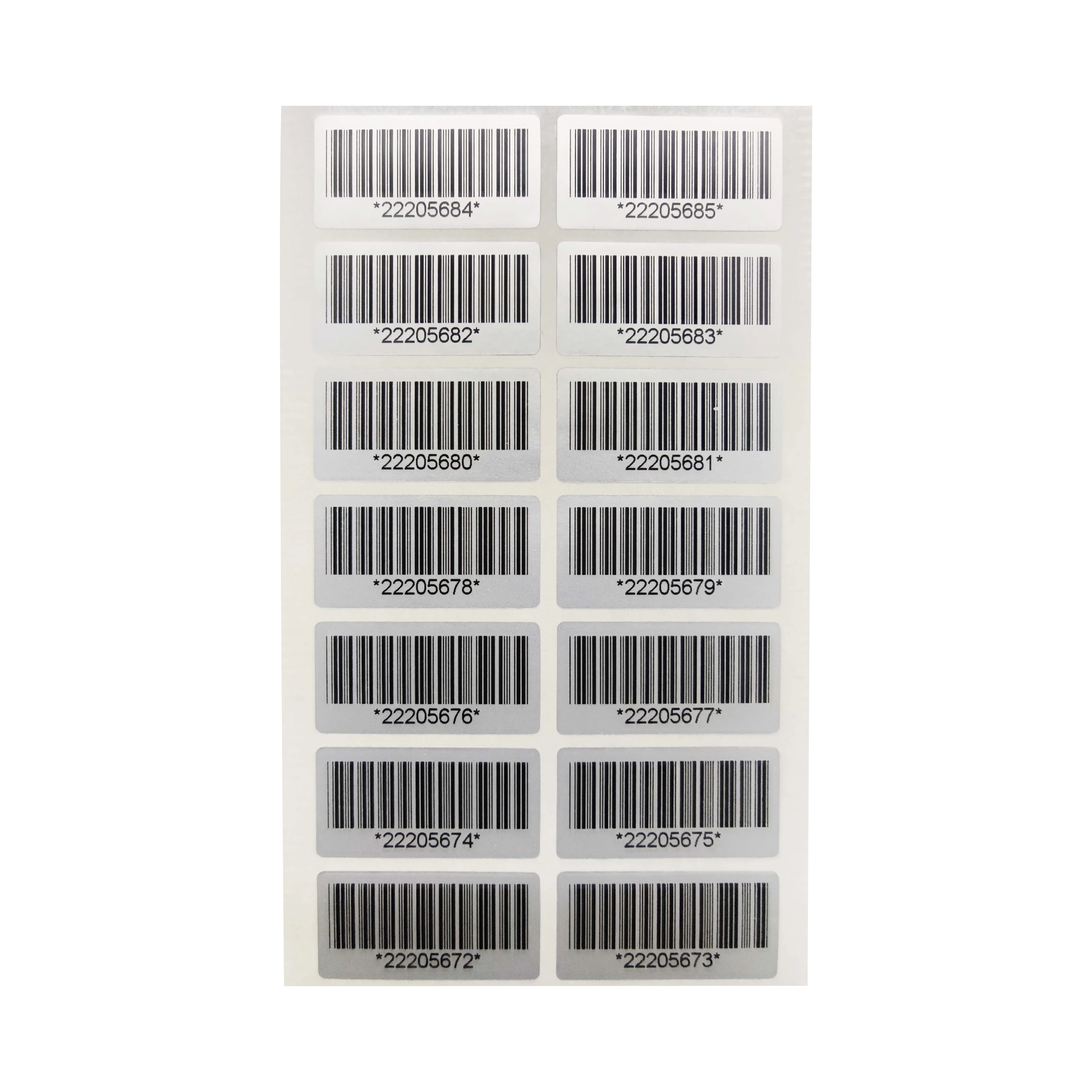 100pcs Tamper-proof warranty sticker 30X15mm security seal Anti-counterfeiting warranty label Serial number barcode sticker