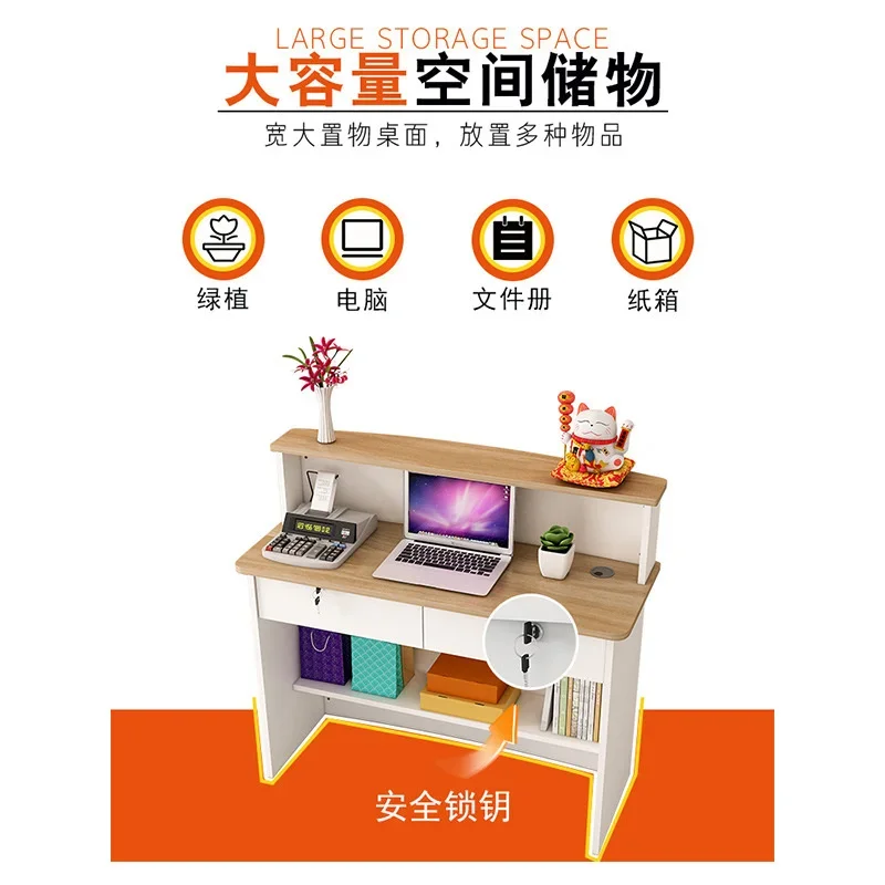 Cashier Counter Shop Small Simple Modern Commercial Bar Table Beauty Salon Reception Front Desk Clothing Store Counter