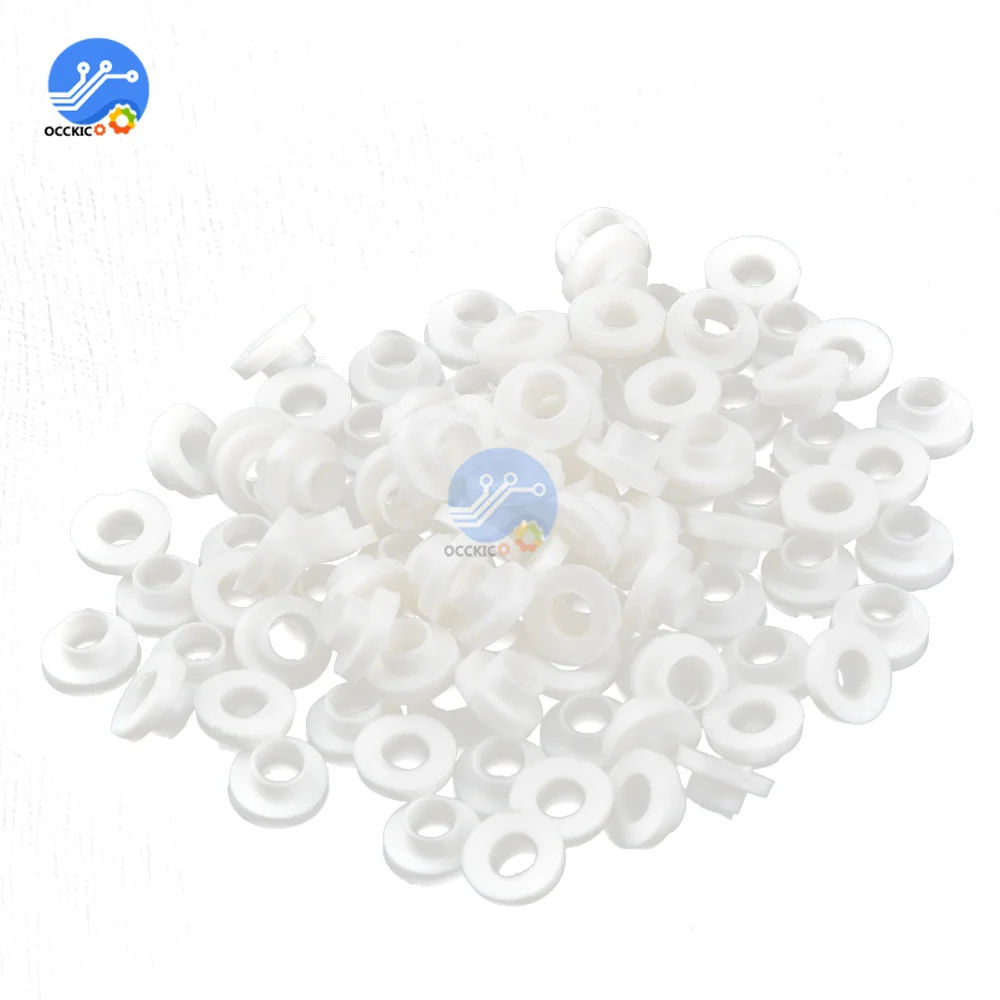100PCS/Lot Insulating Tablets Insulation Bushing Transistor Plastic Washer Insulation Pads Circle TO-220