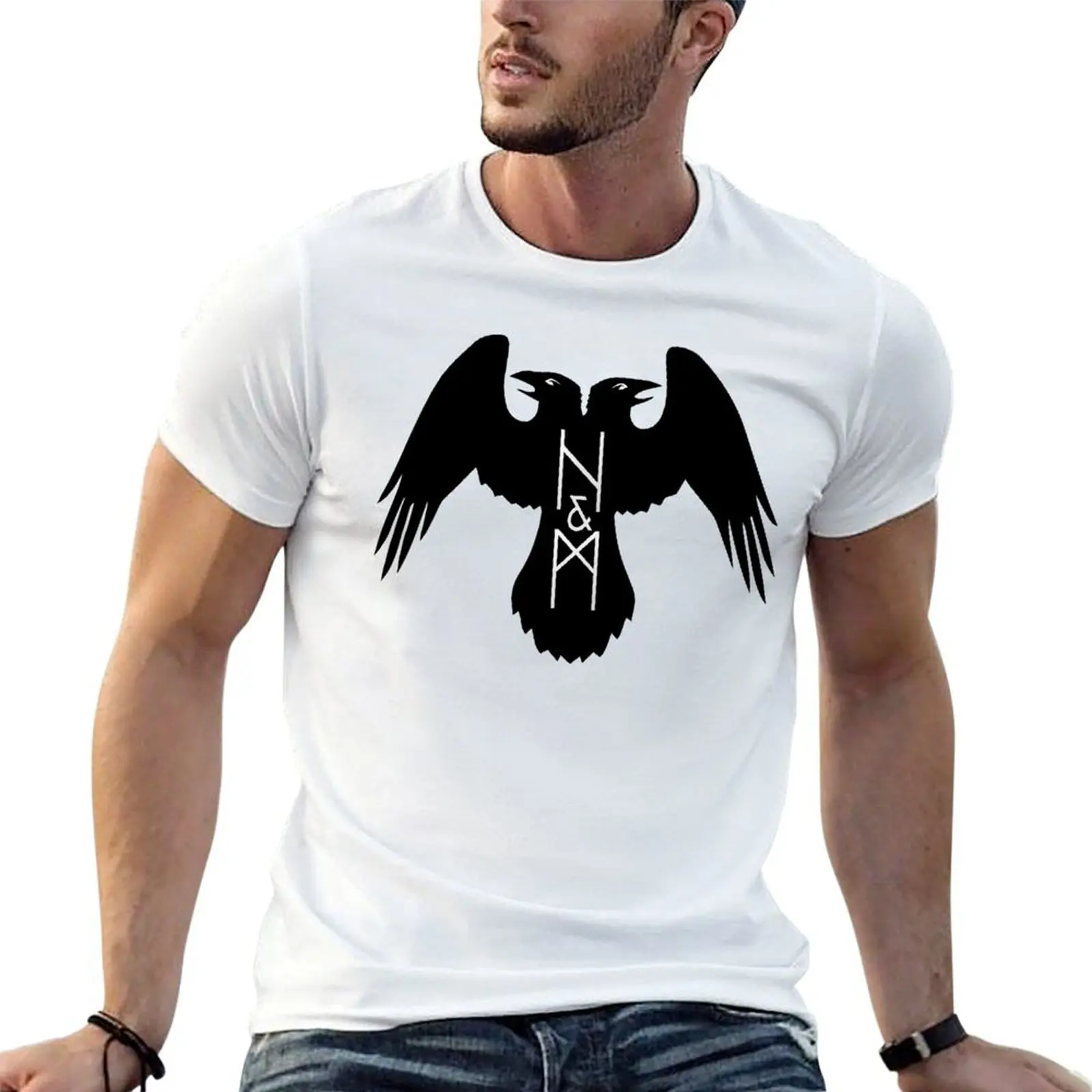 Thor's Ravens Huginn and Muninn T-Shirt t shirt man casual t shirts cotton 100% man t shirts for men T-shirt