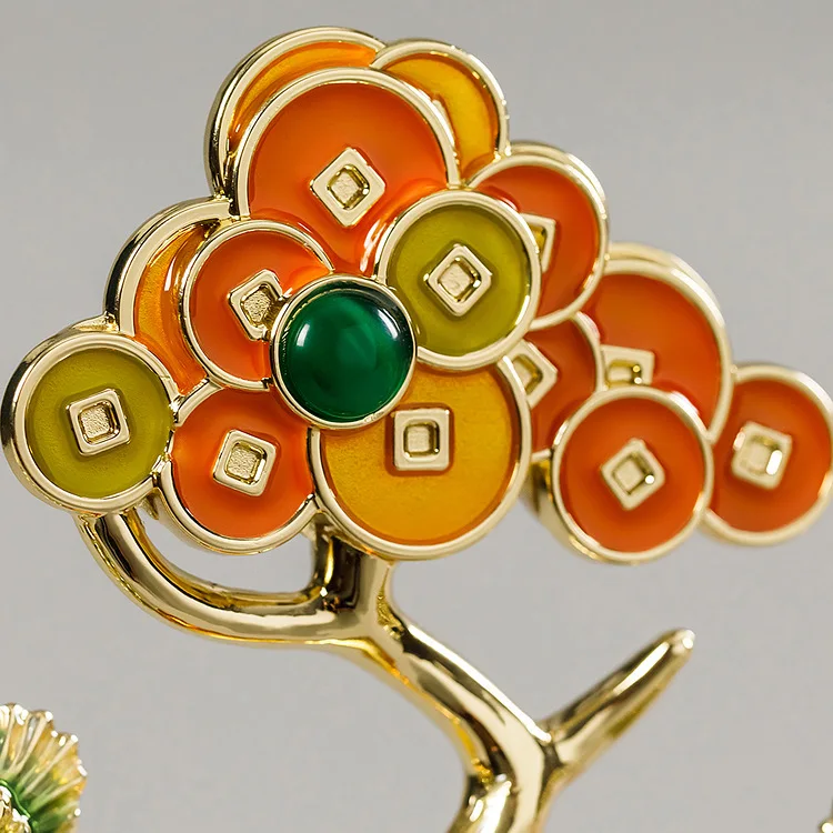 Fortune, cash cow, fortune ornament, home living room TV cabinet, decoration