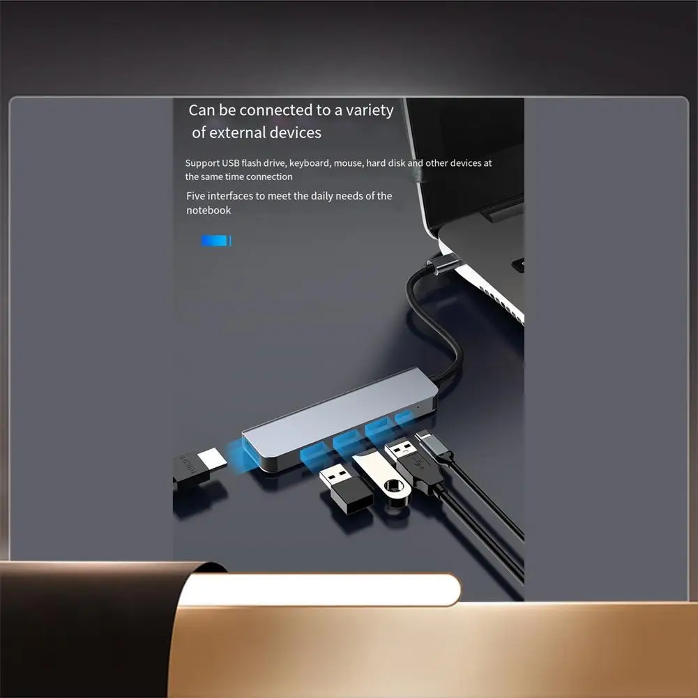 

X64A-USB C Док-станция Концентратор 5 в 1 типа C 3 Многопортовый USB-адаптер с совместимым, PD100W, для ноутбуков, телефонов