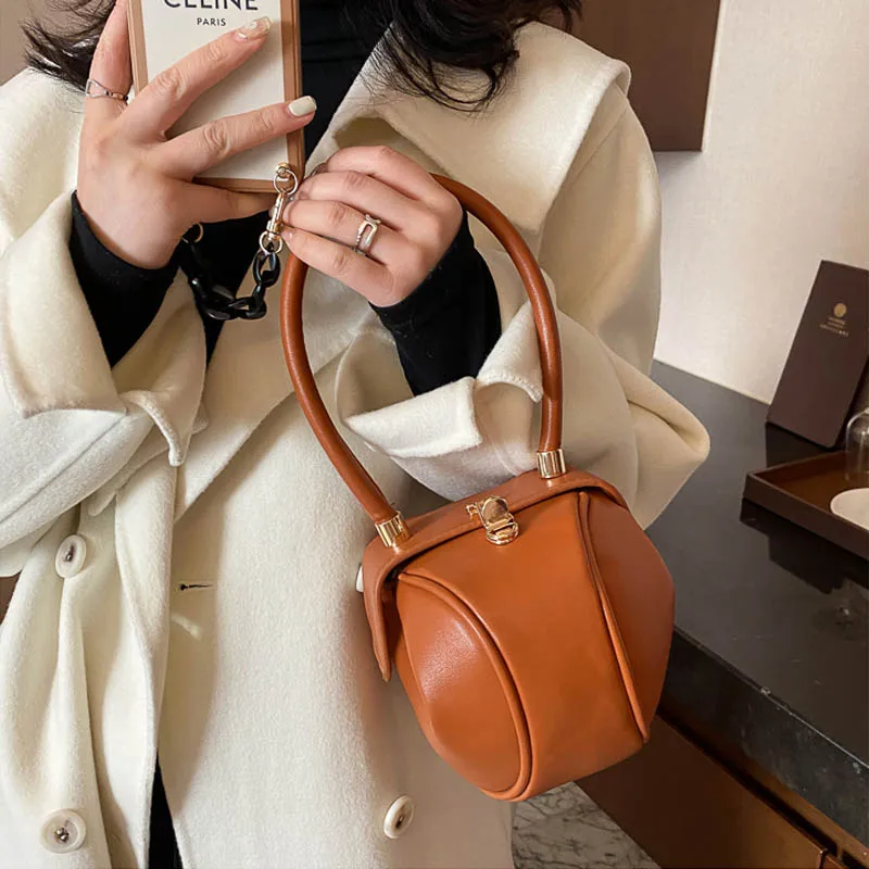 Nieuwe Pu Leer Top-Handvat Vrouwen Handtas Fashion Designer Hobos Knoedel Vrouwen Schoudertassen Luxe Telefoon Portemonnees Kleine Tote 2023