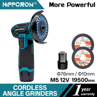 Hippcron 12v Angle Grinder For Cutting Diamond Cordless Power Tools Rechargeable Grinding Tool Polishing Grinding Machine