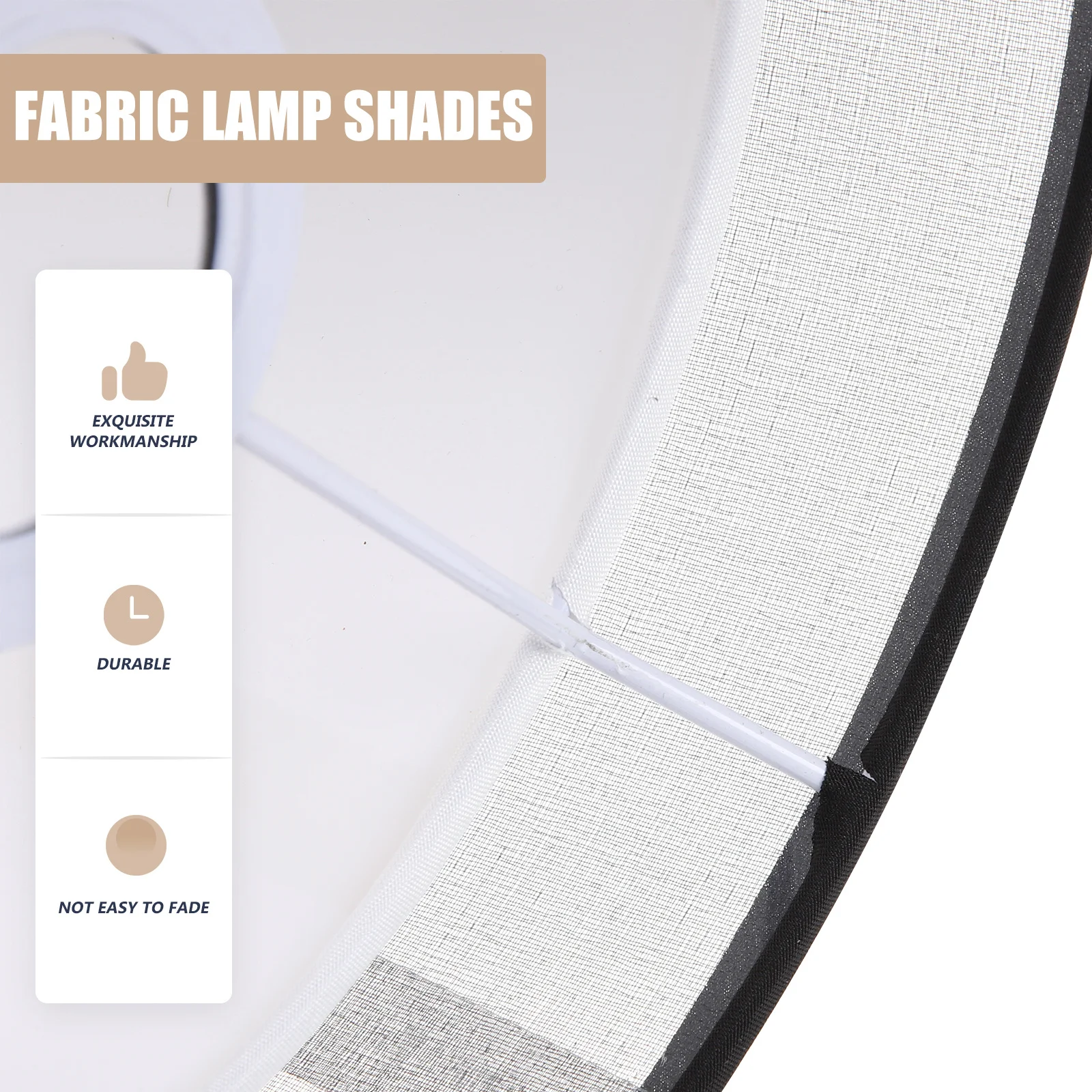 طبقة مزدوجة غطاء مصباح من القماش غطاء تركيب المصابيح الحديثة لطاولة أرضية قلادة الجدار مصباح غرفة نوم غرفة المعيشة مكتب #2