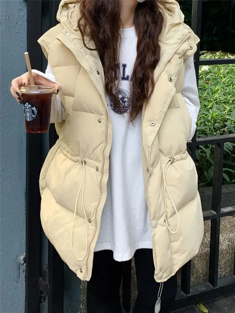 

Женское пальто-хлеб, куртка с воротником-стойкой, свободная застежка на талии, молния, теплый пуховый хлопковый жилет, верхняя одежда, жилет для женщин, жилет, топы