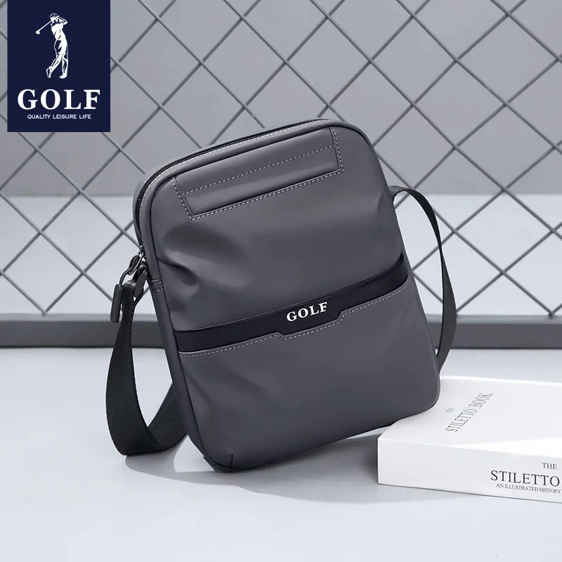 GOLF Mini Cross Bag Mens Crossbody Bag Nylon Fashionable Shoulder Bags Man Leisure Square Sling Backpack Male Oxford Waterproof