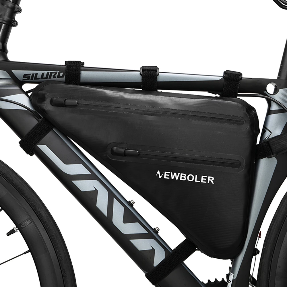 NEWBOLER Fahrrad Tasche Vorne Rohr Rahmen Lenker Wasserdichte Radfahren Taschen Dreieck Tasche Rahmen Halter Fahrrad Zubehör – Detail 5