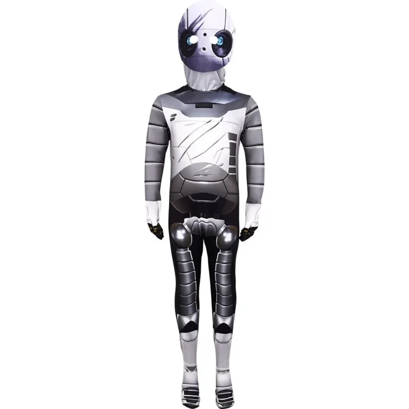 

CyMovie The Wild Robot Cosplay Costume Rozzum Jumpsuits Bodysuits One-piece for Boys Mens Adults Halloween Party Props