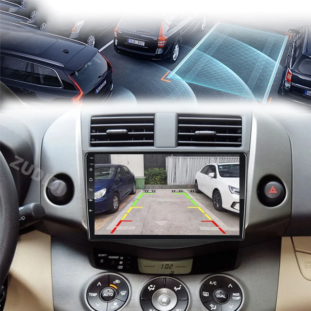 9 "أندرويد 16 راديو السيارة لتويوتا RAV4 Rav 4 2005-2013 مشغل وسائط متعددة 2Din Carplay DSP الملاحة GPS 4G صافي واي فاي ستيريو DVD #5