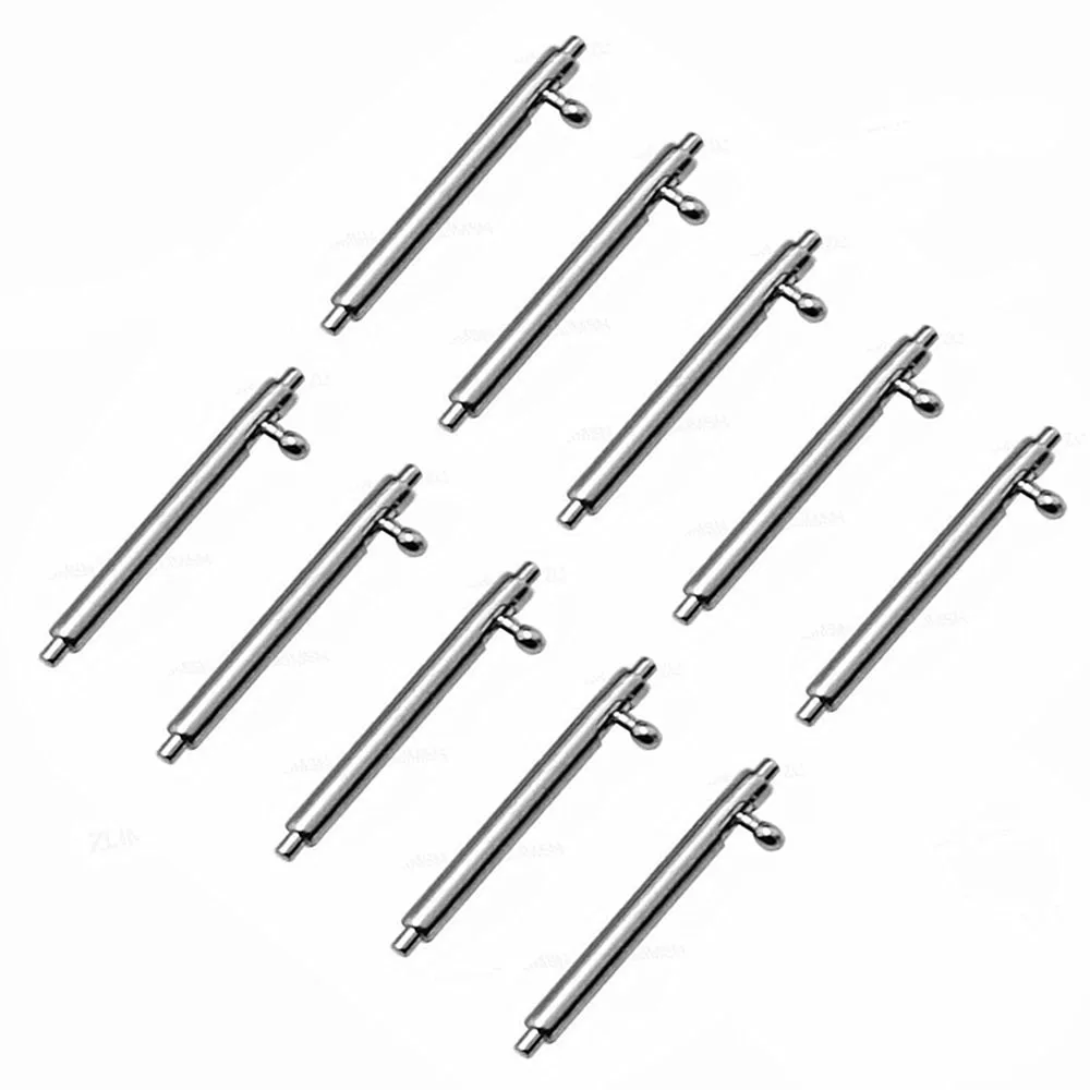 

10pcs Stainless Steel Quick Release Pins 1.5mm 1.8mm Diameter Watchband Pin for Smart Watch 12mm-26mm Strap Spring Bar
