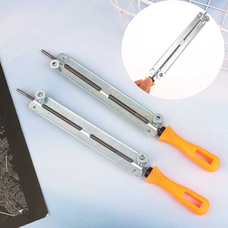 4MM/4.8MM Mechanical Chainsaw Sharpening Files With Plastic Handle Woodworking Chain Saw Tool Abrasives Tools Accessories