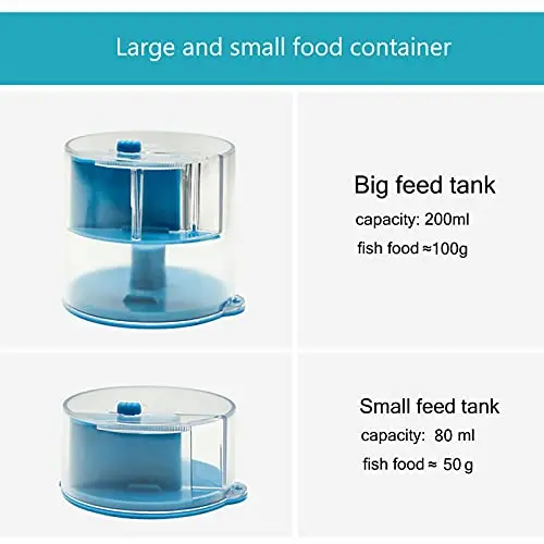 Fish Tank Automatic Feeder 12/24 Hours Timer Auto Feeder Aquarium Large Capacity Fish Feeder Battery Powered