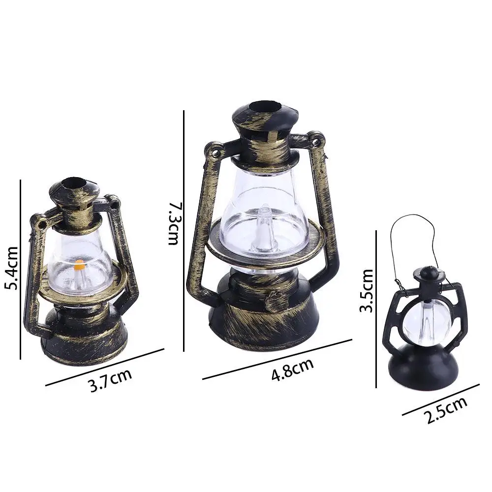 1:12 1:6 Scale Girls House Decor Dollhouse Accessories Dollhouse Kitchen Scene Ornaments Toy Doll Kerosene Lantern Oil Lamp