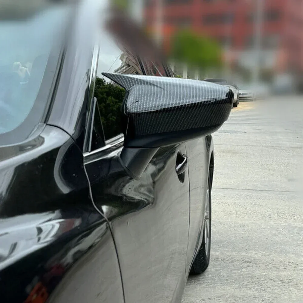 For Mazda 6 Atenza 2014 2015 2016 2017 Car Rearview Side Mirror Cover Wing Cap Exterior Door Housing Shell Trim ABS Carbon/Black