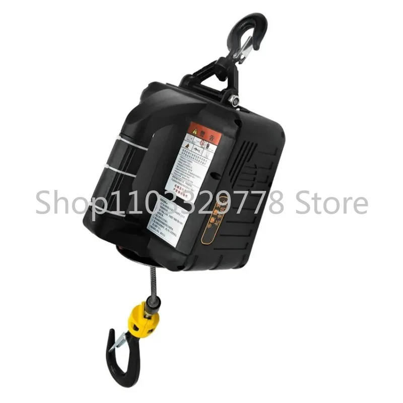 500KG Electric Hoist Portable Electric Hand Winch Traction Block Electric Steel Wire Rope Lifting Hoist Towing Rope 220V/110V