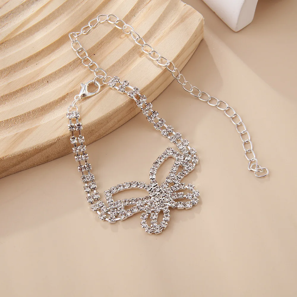 Multi-layer Full Diamond Anklet Sparkling Rhinestone Foot Chain, Fashion Women Foot Accessory Jewelry Gift