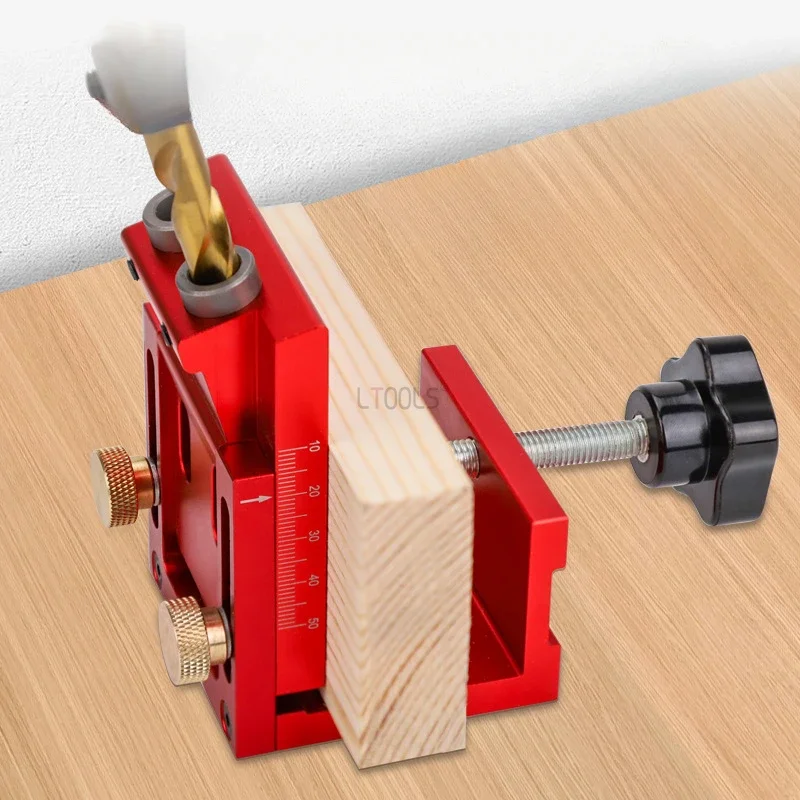 

Woodworking Oblique Hole Opener Wardrobe and Cabinet Splicing Wooden Board Punching Locator Adjustable Drilling Bit Processing