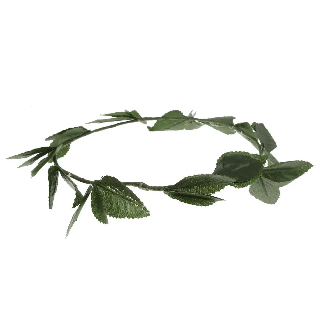 Green Leaf Roman Headband, Greek Goddess Laurel Wreath - Wedding, Festival, Party Accessories