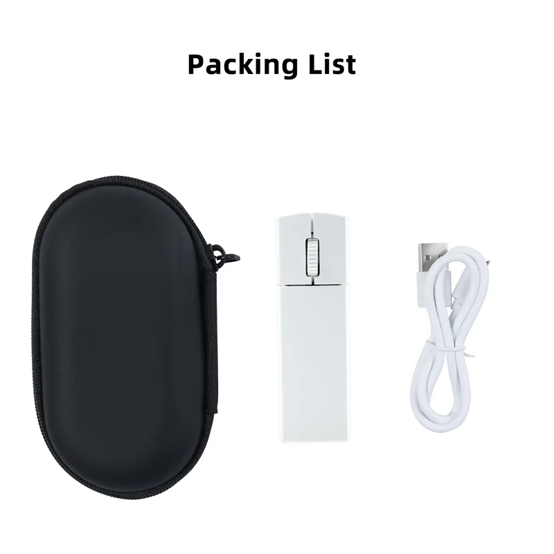 

Mini Wireless Mouse Rectangular Block Rechargeable BT 2.4G Dual-mode or 2.4G Version Portable Mause Speech PPT Gift Storage Box
