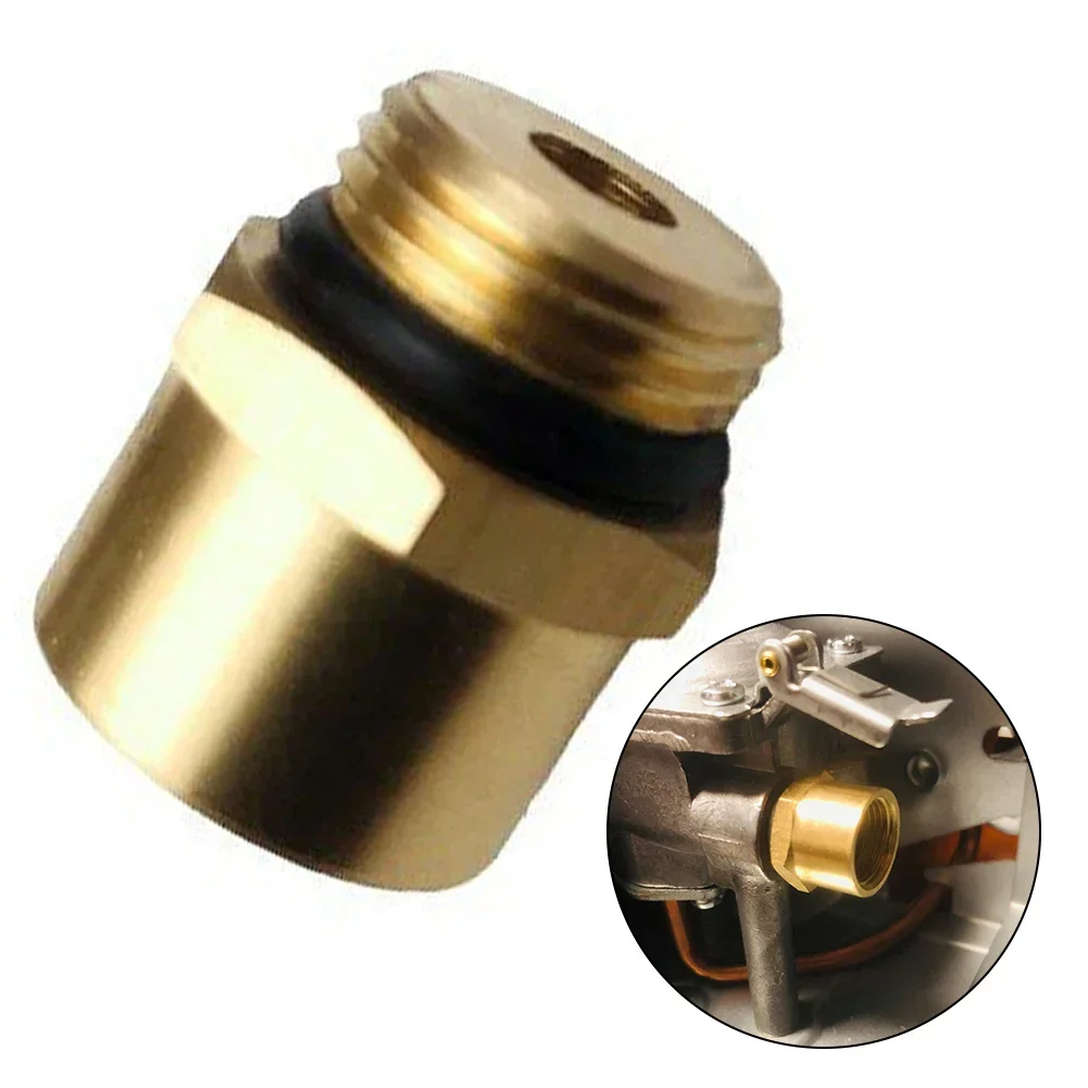 Adaptador de estufa de Camping de cobre, convertidor de Gas, casete, horno, conector de estufa, piezas de conversión de apagado automático, Camping de gas