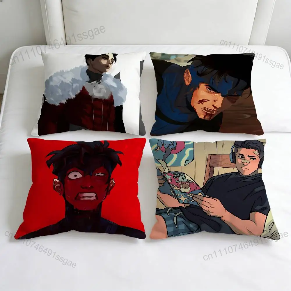

I-Invincible M-Mark Grayson Square Pillow Case Soft Decorative Throw Pillow Cover for Home Sofa Bed
