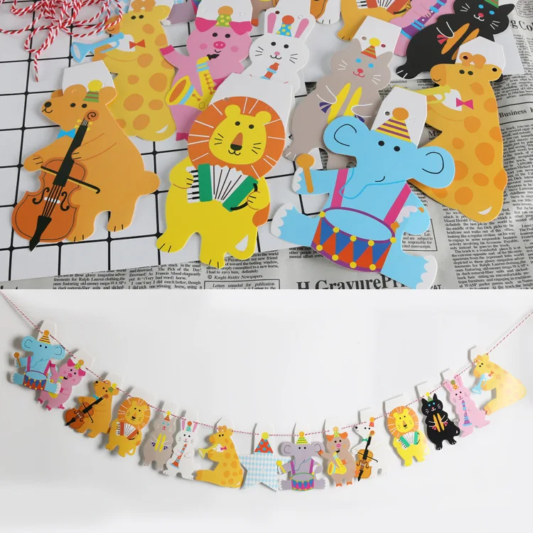 Circus Verjaardagsfeestje Banner Dieren Baby Douche Ballon Set Kinderen Blazende Rol Verjaardagsbenodigdheden