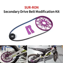 For SURRON Segway X260 X160 SUR-RON Secondary Drive Rear Flat Fork Modified Belt Set Kit Off-road Dirtbike Motorcycle Parts