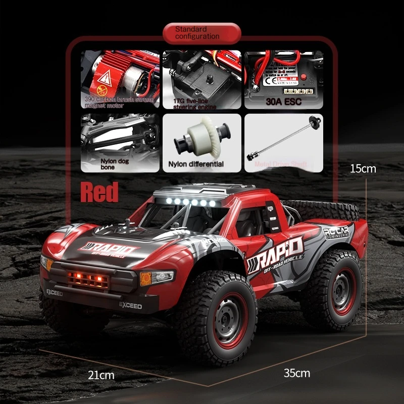 

High-Speed Brushless RC Car - 4WD Professional Drift Off-Road Climbing Monster Truck