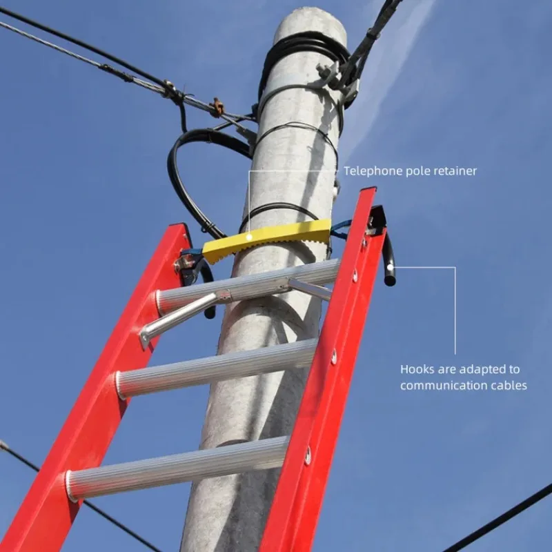 Factory Direct Sales of 2 Combined FRP Step Ladder Minimalist Industrial Material Extension Ladder Platform Ladder