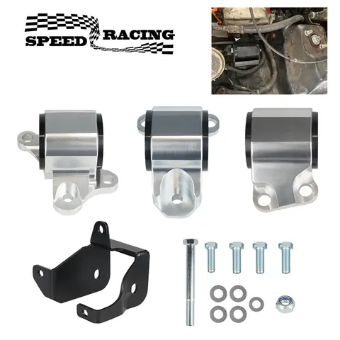 Car Modification Engine Bracket Kit 2-bolt Fit for HONDA CIVIC EKSTK 62A Street D16 B16 B18 EK Engine Swap Mount