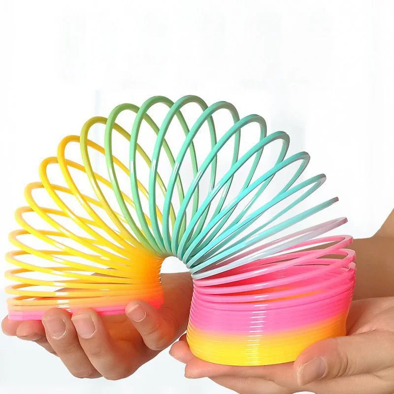 

2pcs Large-Sized Rainbow Classic Magic Circular Toys Children's Novelty Family Competition Prizes Creative Birthday Party Gifts