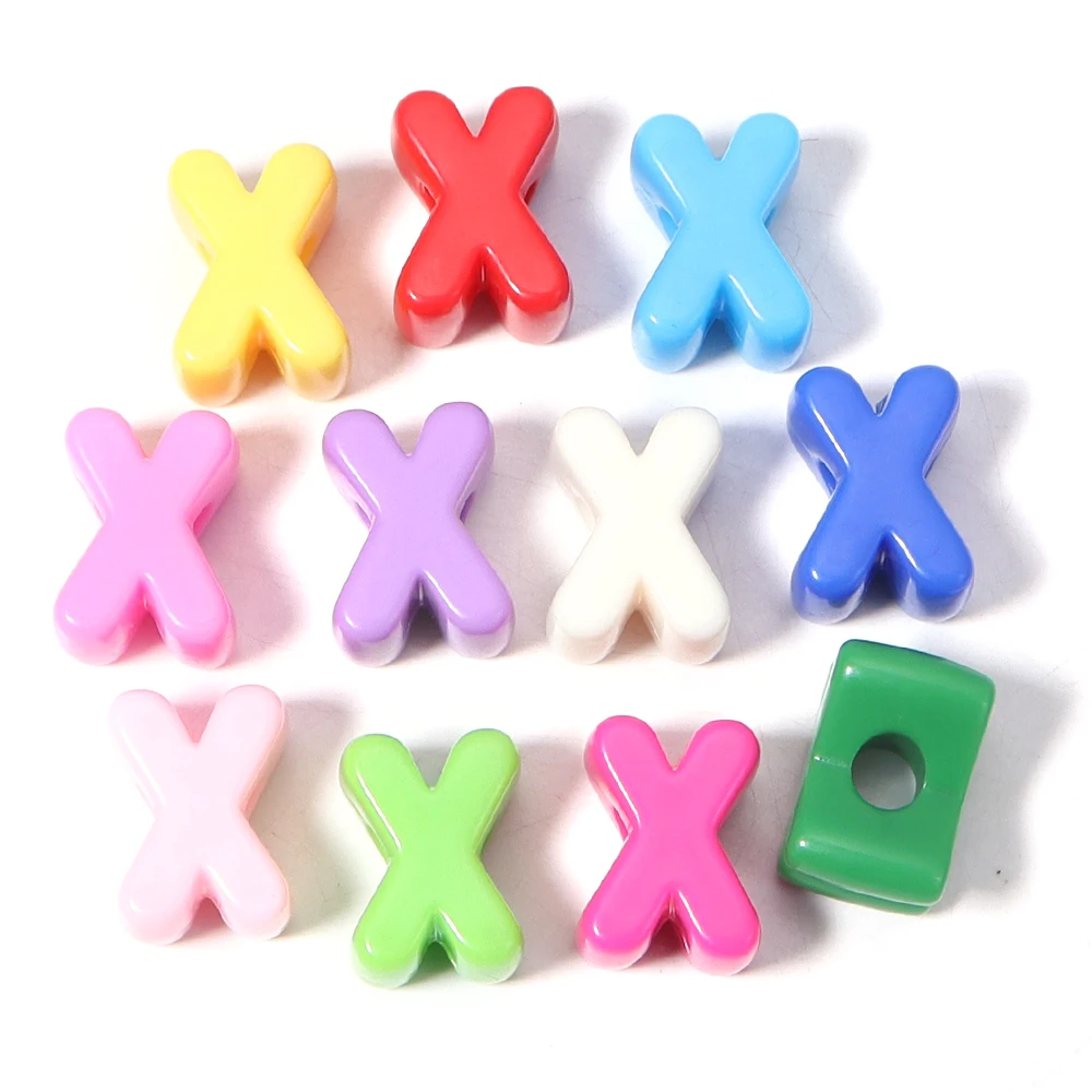 10 Stück Acrylperlen mit großem Loch, 26 englische Alphabet-Buchstabenperlen für Früherziehung, für DIY-Schmuck, Schlüsselanhänger, Lanyard-Zubehör – Detail 31
