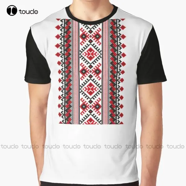 Ukrainian Vyshyvanka / Embroidery Graphic T-Shirt Custom Aldult Teen Unisex Digital Printing Tee Shirts Christmas Gift Xs-5Xl